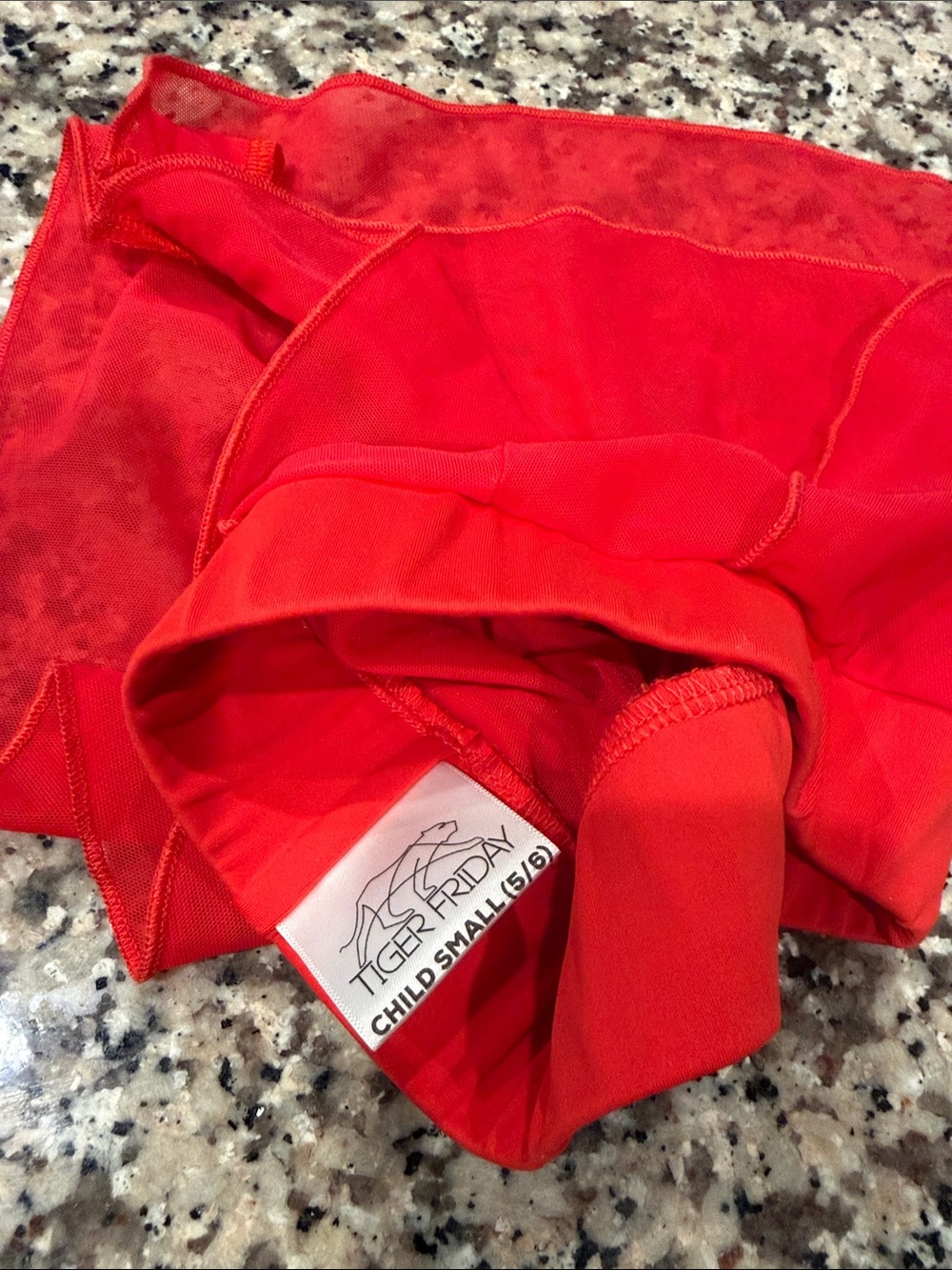 Girls Red Ruffled Layered Shorts - Picture 2 of 2